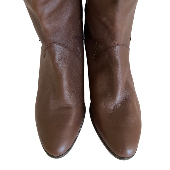 Salamander Brown Leather Western Style  Boots with Fringe Detail 6.5 NEW - Picture 4 of 14